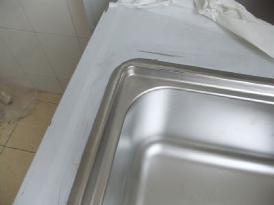 台面安装接缝工艺